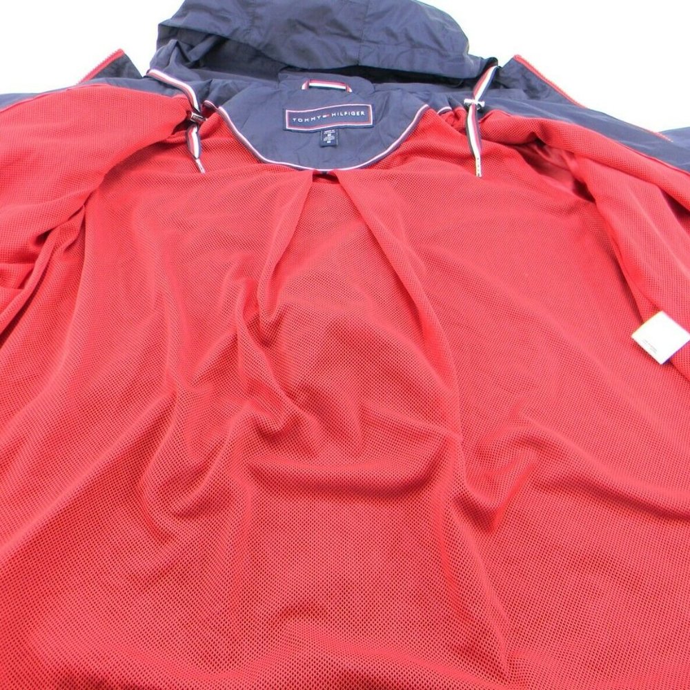 Tommy Hilfiger Ladies' Windbreaker Hoodie Jacket Navy - Picture 12 of 15